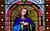 Mary stained glass window