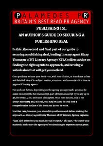 AN AUTHOR’S GUIDE TO SECURING A PUBLISHING DEAL PT 2 (pdf download)